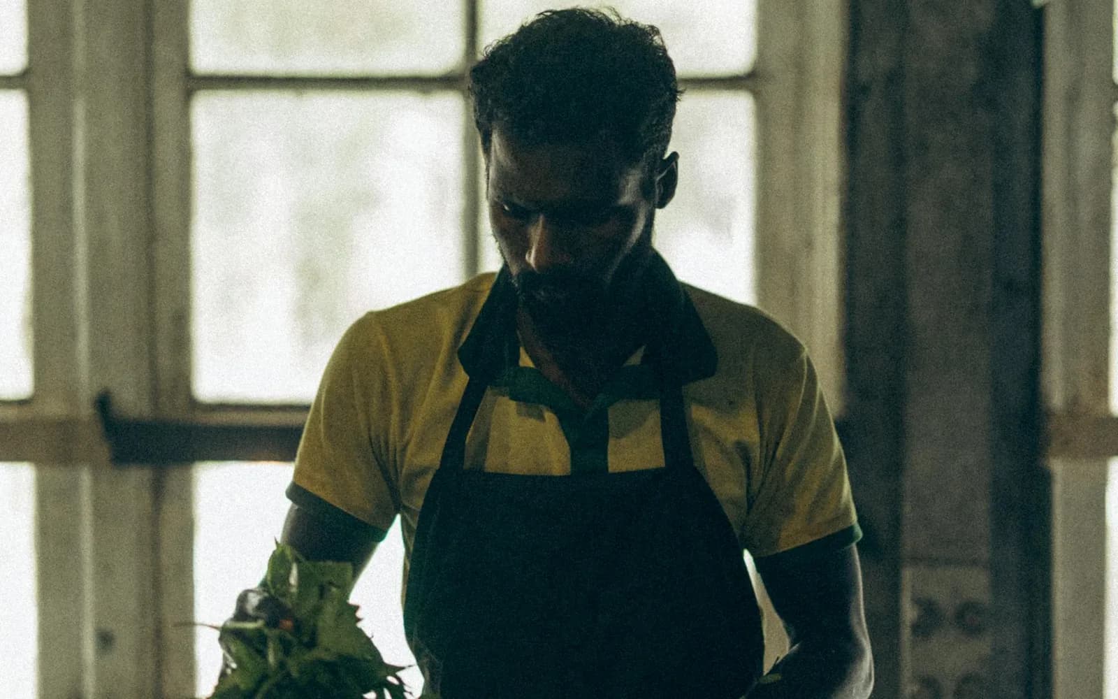 Tea processing scene in hill country used in private route planning