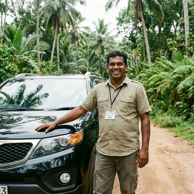 Harsha with SUV Kia Sorento